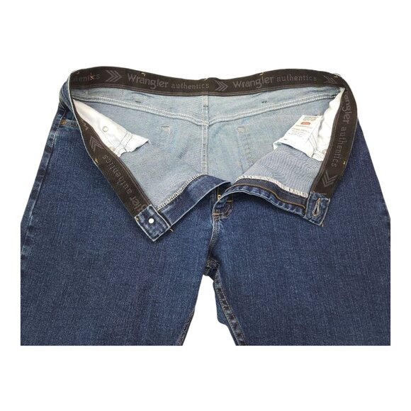 Wrangler 2 Pair Mens Authentics Denim Jeans 40X30 Relaxed Fit Stretch Waistband - Picture 4 of 13